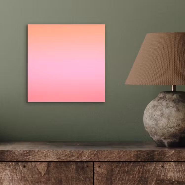 Alu-Dibond-Bild - Farbverlauf – Rosa – Orange — 3
