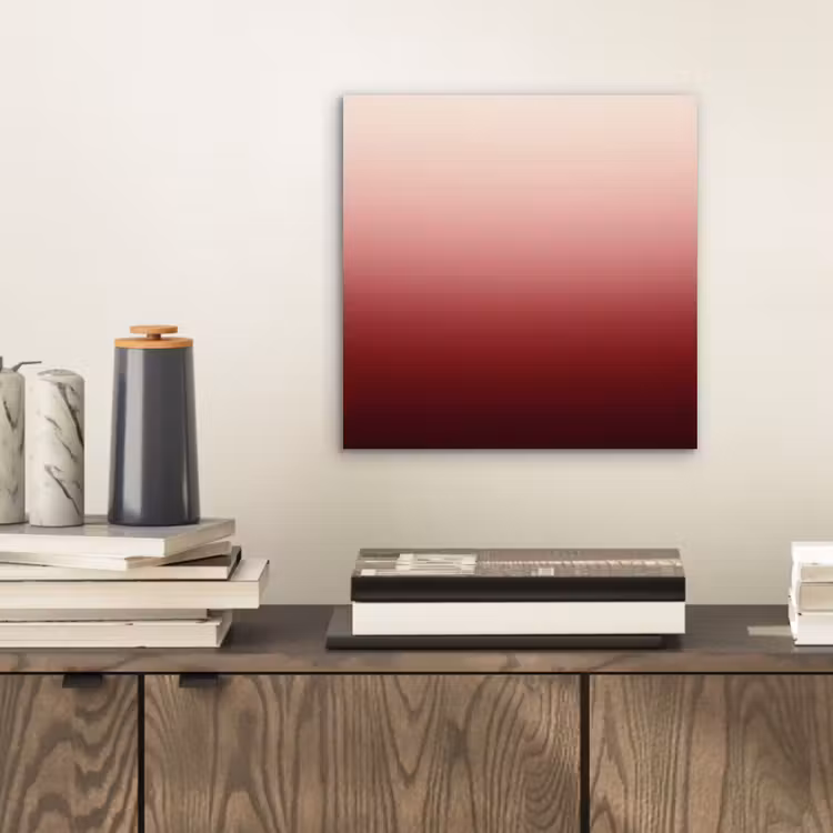 Alu-Dibond-Bild - Farbverlauf – Rot – Rosa — 2