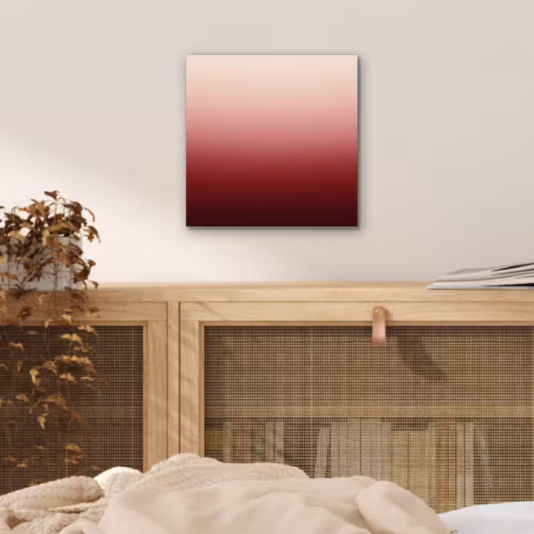 Alu-Dibond-Bild - Farbverlauf – Rot – Rosa — 4