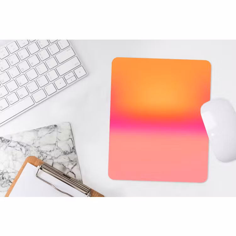 Mauspad - Farbverlauf – Orange – Rosa — 4