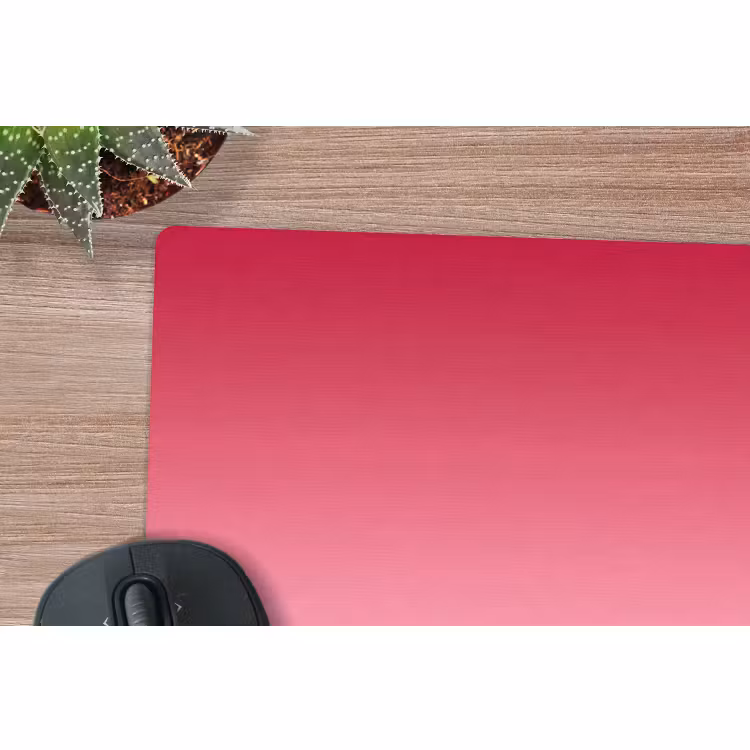 Mauspad - Farbverlauf – Rot – Rosa — 5