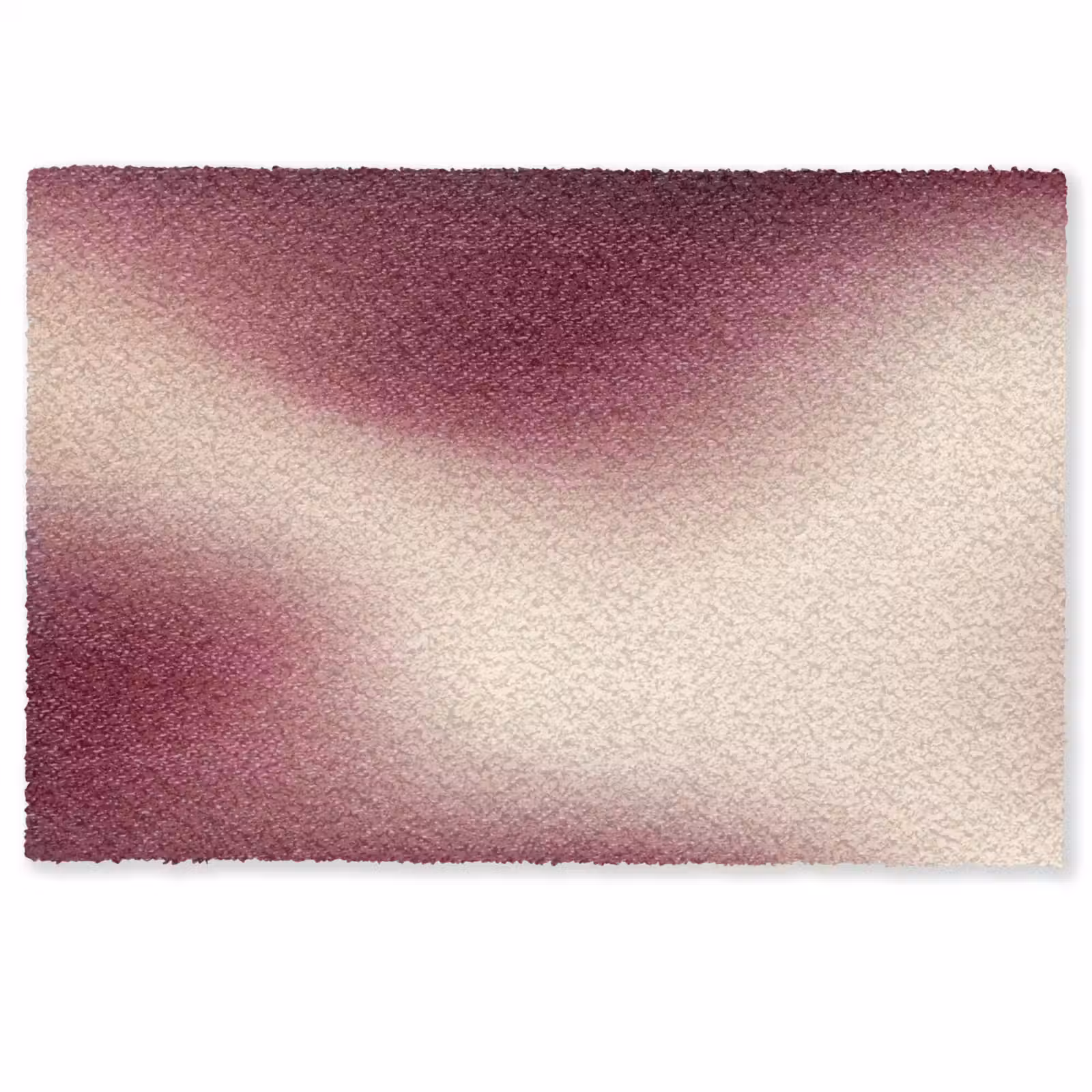 Fußmatte - Farbverlauf – Rot – Beige — 1