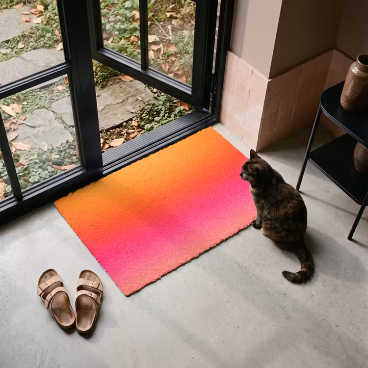 Fußmatte - Farbverlauf – Orange – Rosa — 2