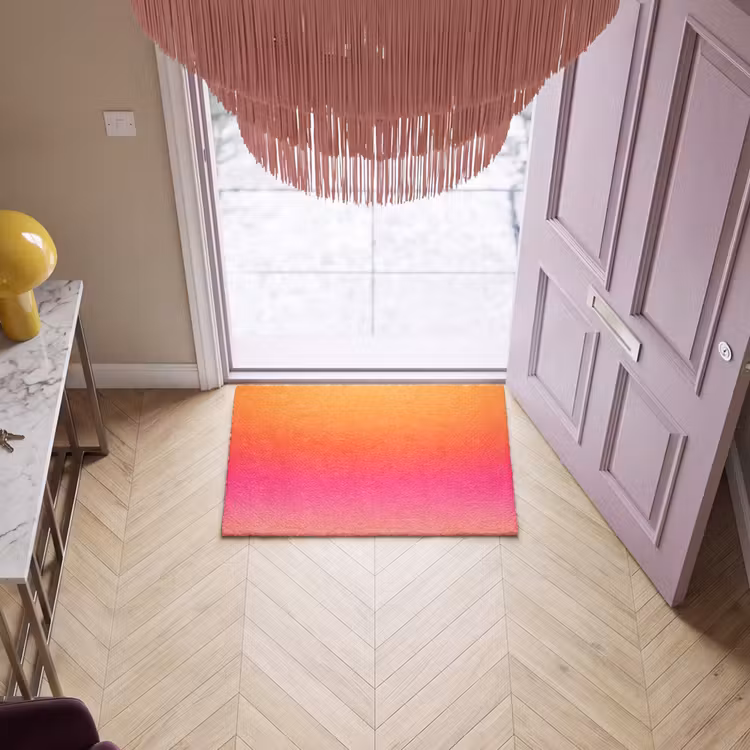 Fußmatte - Farbverlauf – Orange – Rosa — 4