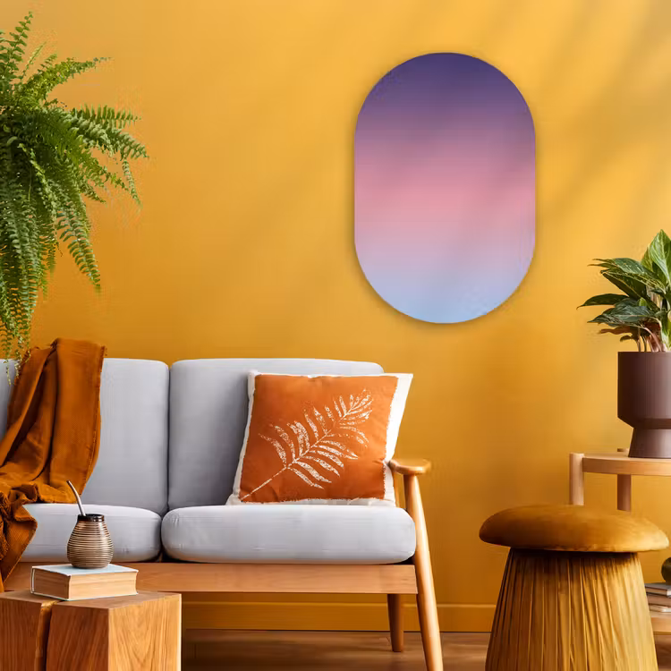 Forexbild Oval - Farbverlauf – Lila – Rosa — 2