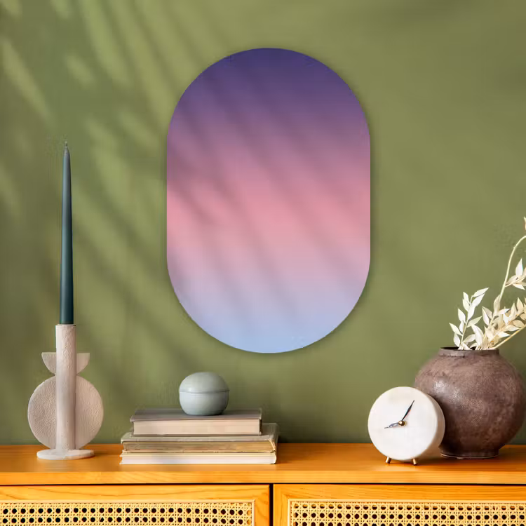 Forexbild Oval - Farbverlauf – Lila – Rosa — 3
