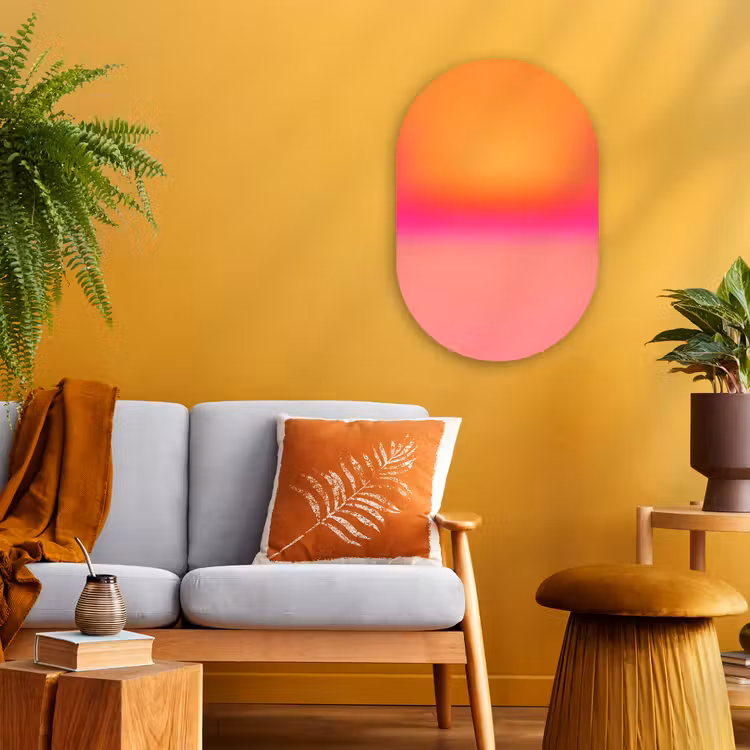 Forexbild Oval - Farbverlauf – Orange – Rosa — 2