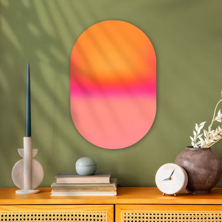 Forexbild Oval - Farbverlauf – Orange – Rosa — 3