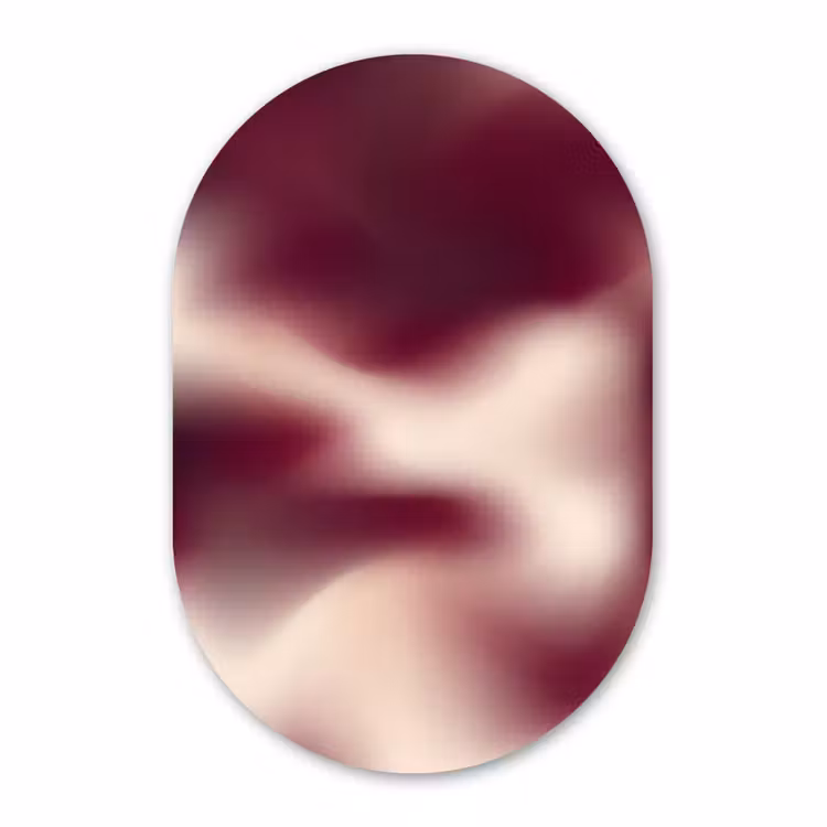 Forexbild Oval - Farbverlauf – Rot – Beige — 1