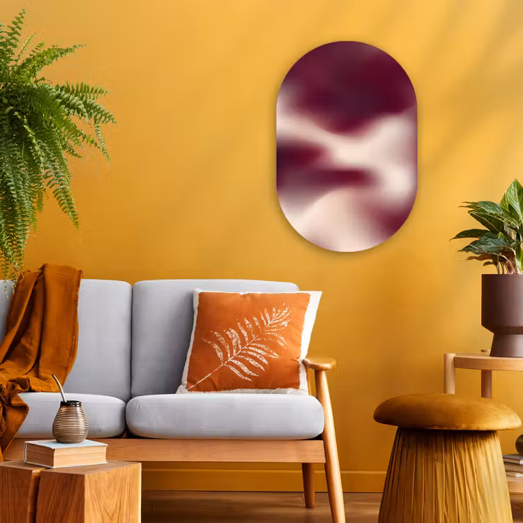 Forexbild Oval - Farbverlauf – Rot – Beige — 2