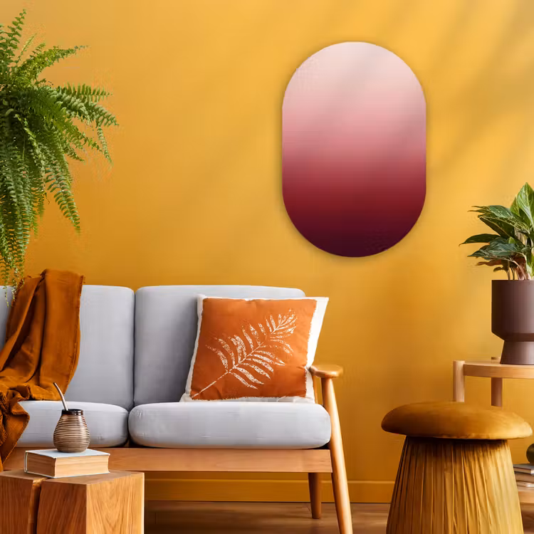 Forexbild Oval - Farbverlauf – Rot – Rosa — 2