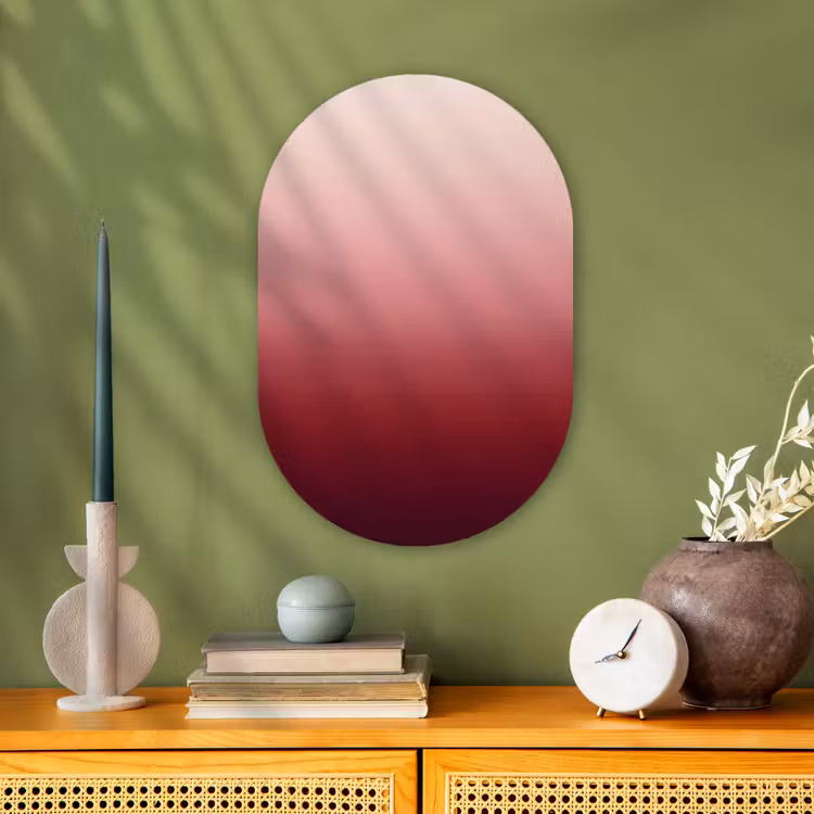 Forexbild Oval - Farbverlauf – Rot – Rosa — 3