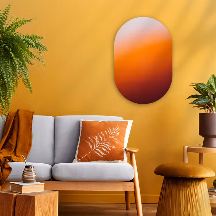 Forexbild Oval - Farbverlauf – Orange – Abstrakt — 2
