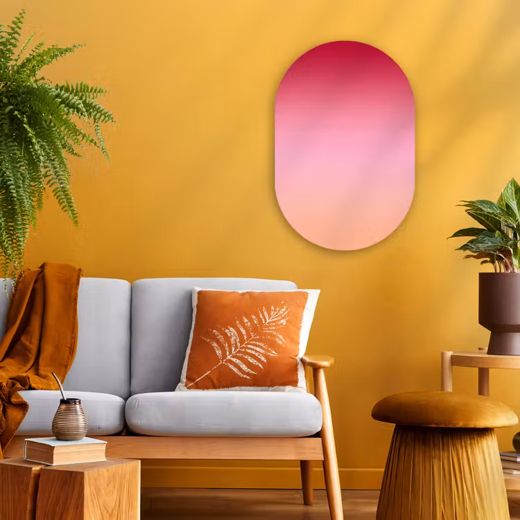Forexbild Oval - Farbverlauf – Rot – Rosa — 2
