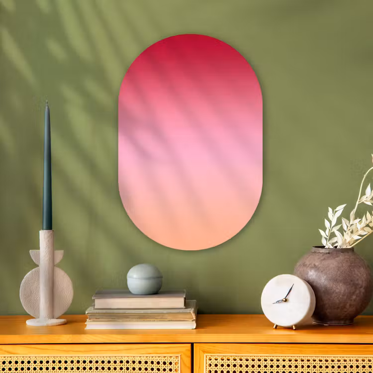 Forexbild Oval - Farbverlauf – Rot – Rosa — 3