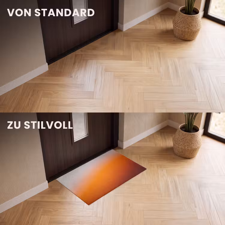 Fußmatte - Farbverlauf – Orange – Abstrakt — 3