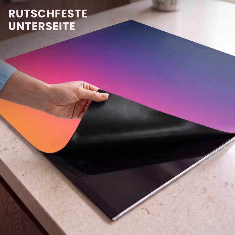 Herdabdeckplatte - Farbverlauf – Fließend – Abstrakt — 9
