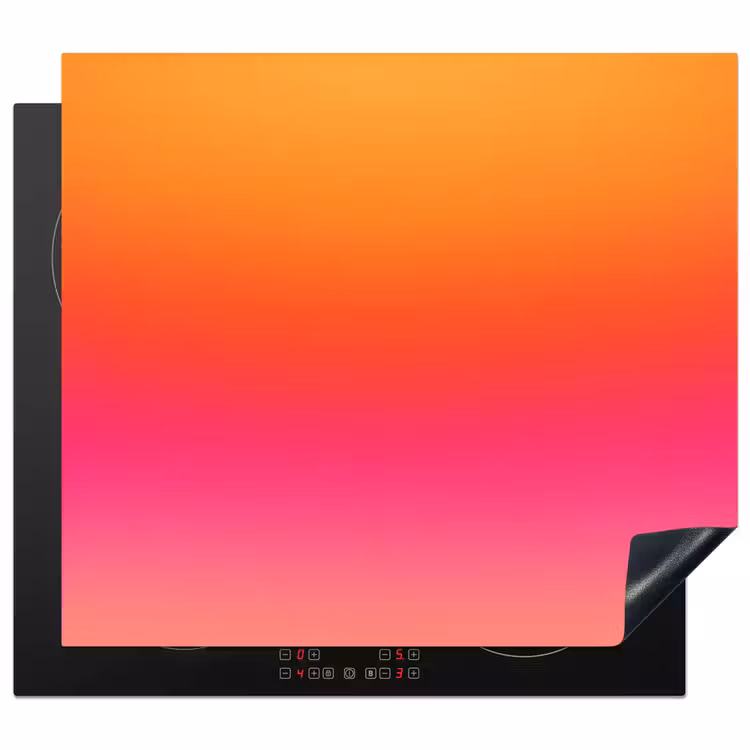 Herdabdeckplatte - Farbverlauf – Orange – Rosa — 1