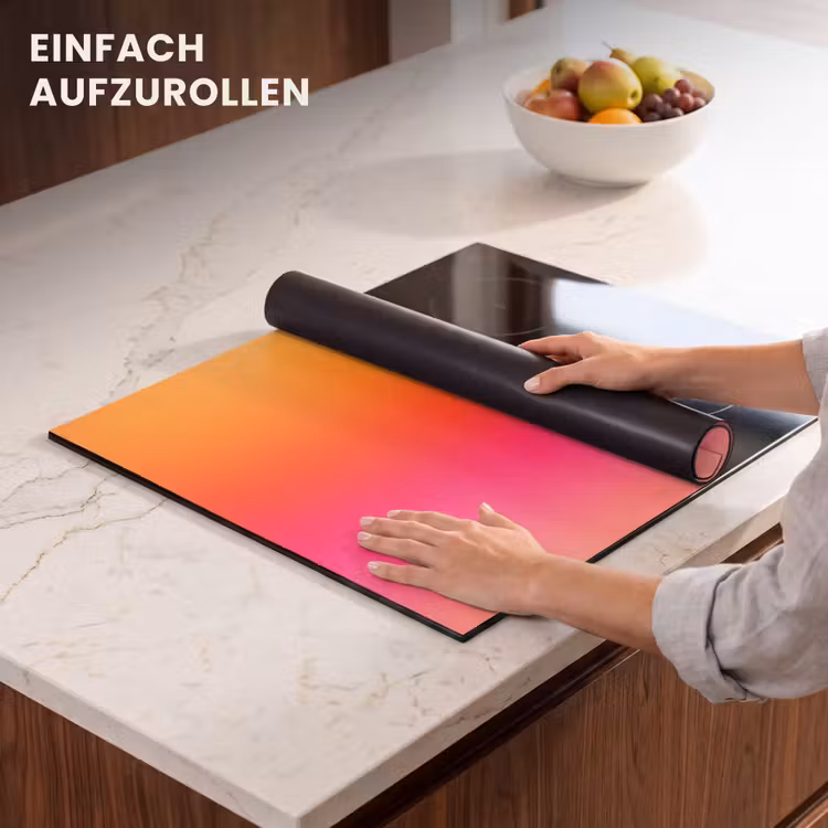 Herdabdeckplatte - Farbverlauf – Orange – Rosa — 7