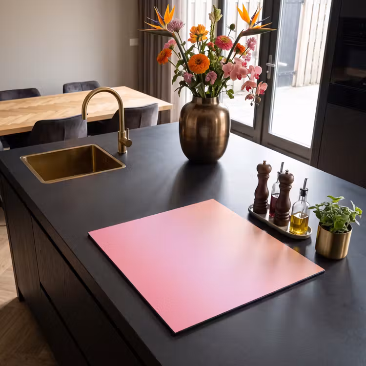 Herdabdeckplatte - Farbverlauf – Rosa – Orange — 5