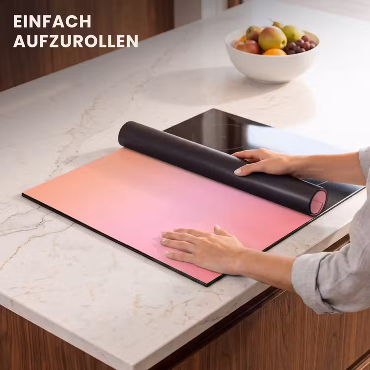 Herdabdeckplatte - Farbverlauf – Rosa – Orange — 7