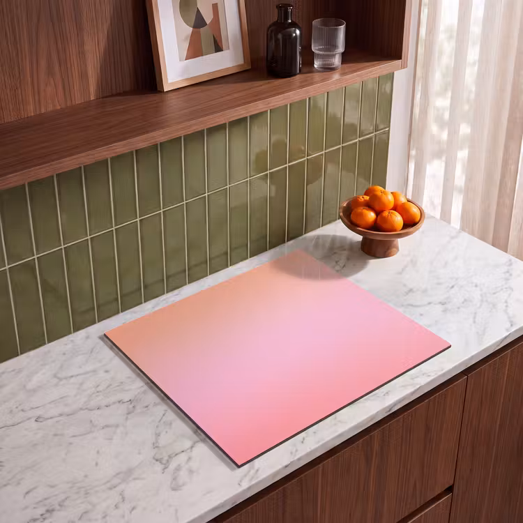 Herdabdeckplatte - Farbverlauf – Rosa – Orange — 8