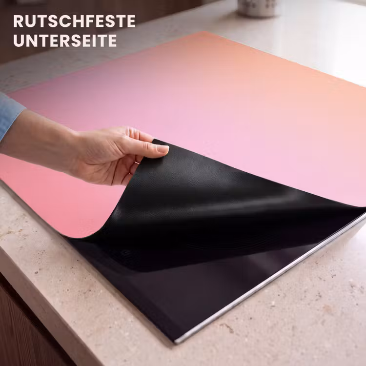 Herdabdeckplatte - Farbverlauf – Rosa – Orange — 9