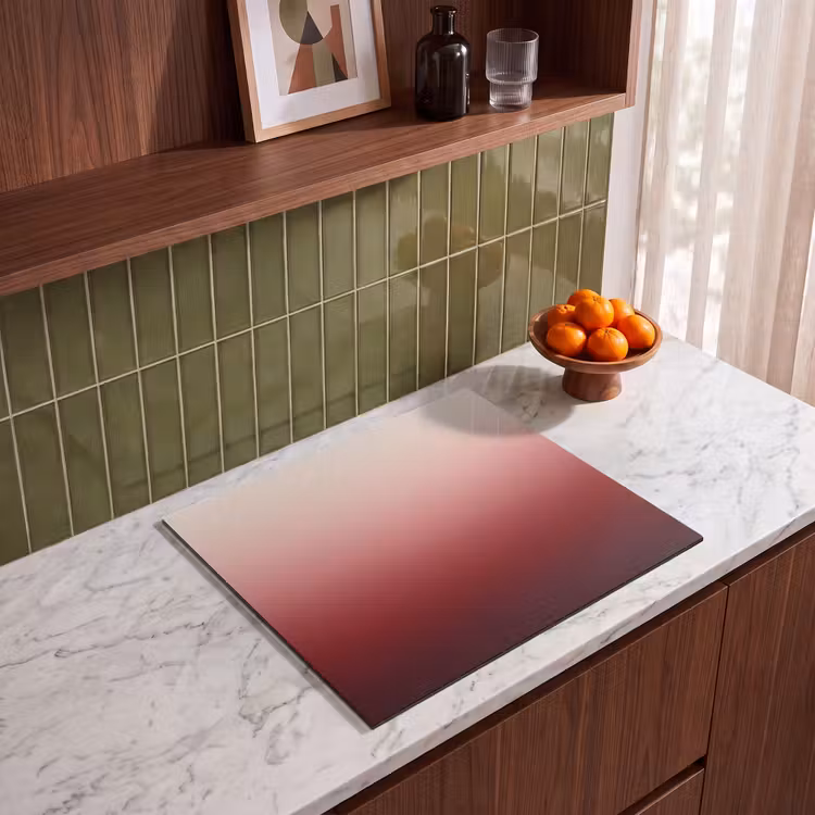 Herdabdeckplatte - Farbverlauf – Rot – Rosa — 8