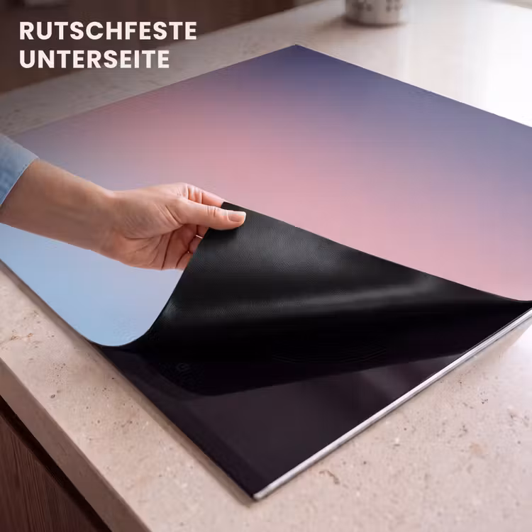 Herdabdeckplatte - Farbverlauf – Lila – Rosa — 9