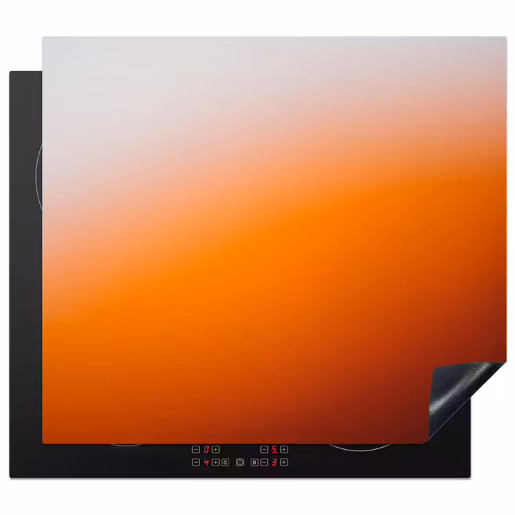 Herdabdeckplatte - Farbverlauf – Orange – Abstrakt — 1