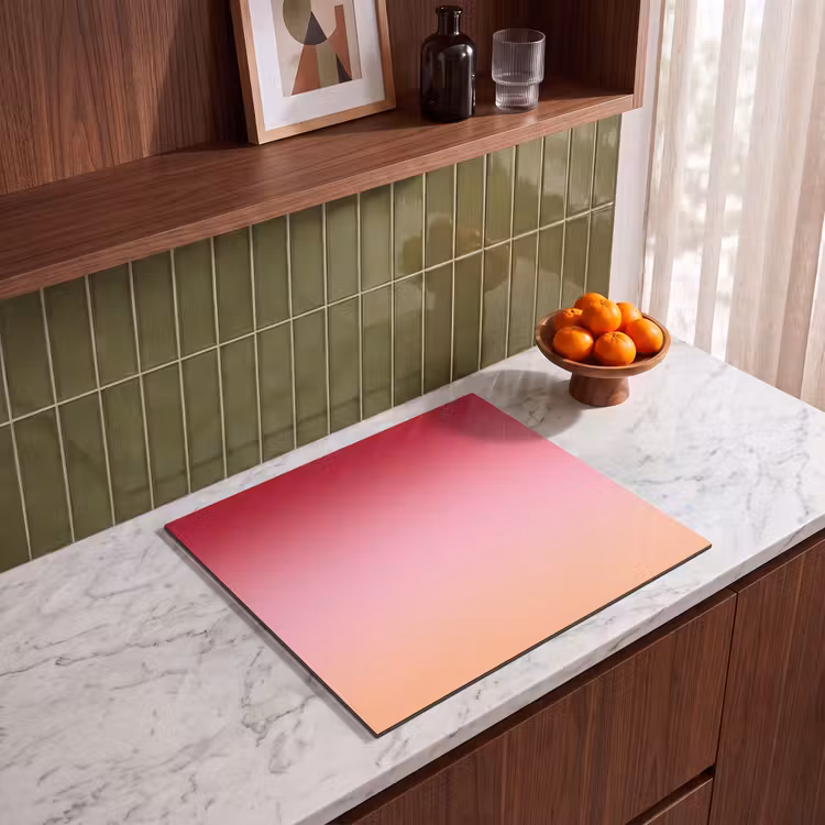 Herdabdeckplatte - Farbverlauf – Rot – Rosa — 8