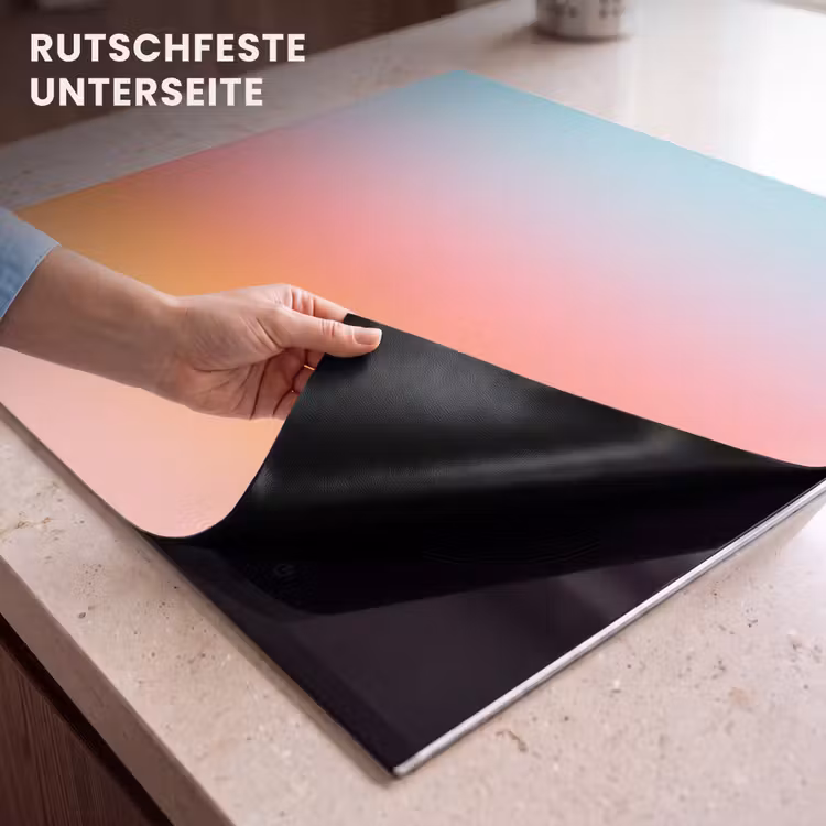 Herdabdeckplatte - Farbverlauf – Sanft – Abstrakt — 9