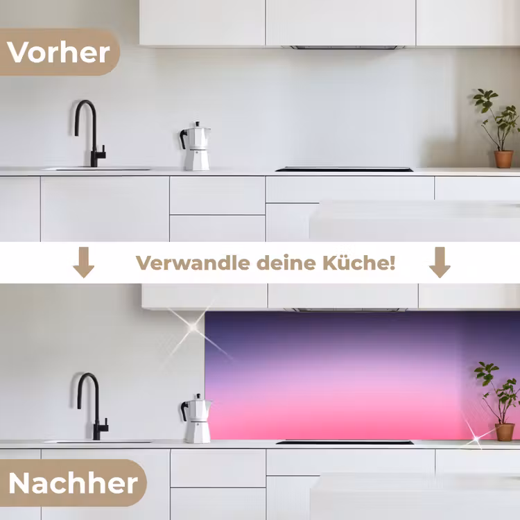 Küchenrückwand - Farbe – Farbverlauf – Abstrakt — 3