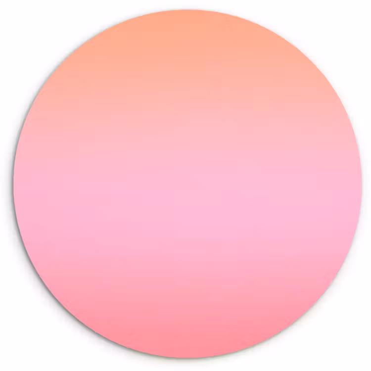 Forexbild Rund - Farbverlauf – Rosa – Orange — 1