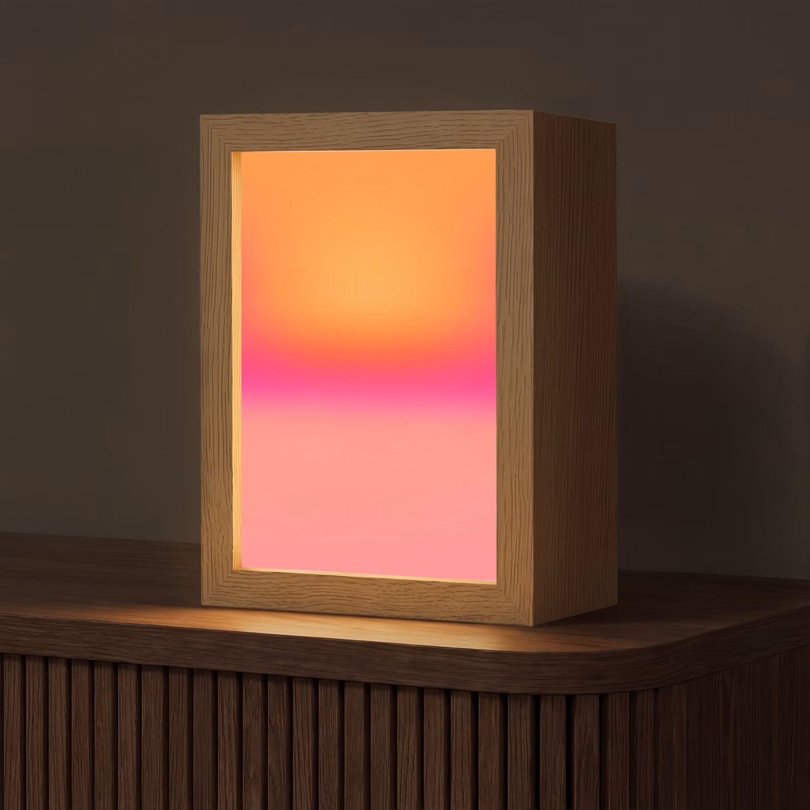 Personalisierte Lightbox - Farbverlauf – Orange – Rosa — 1