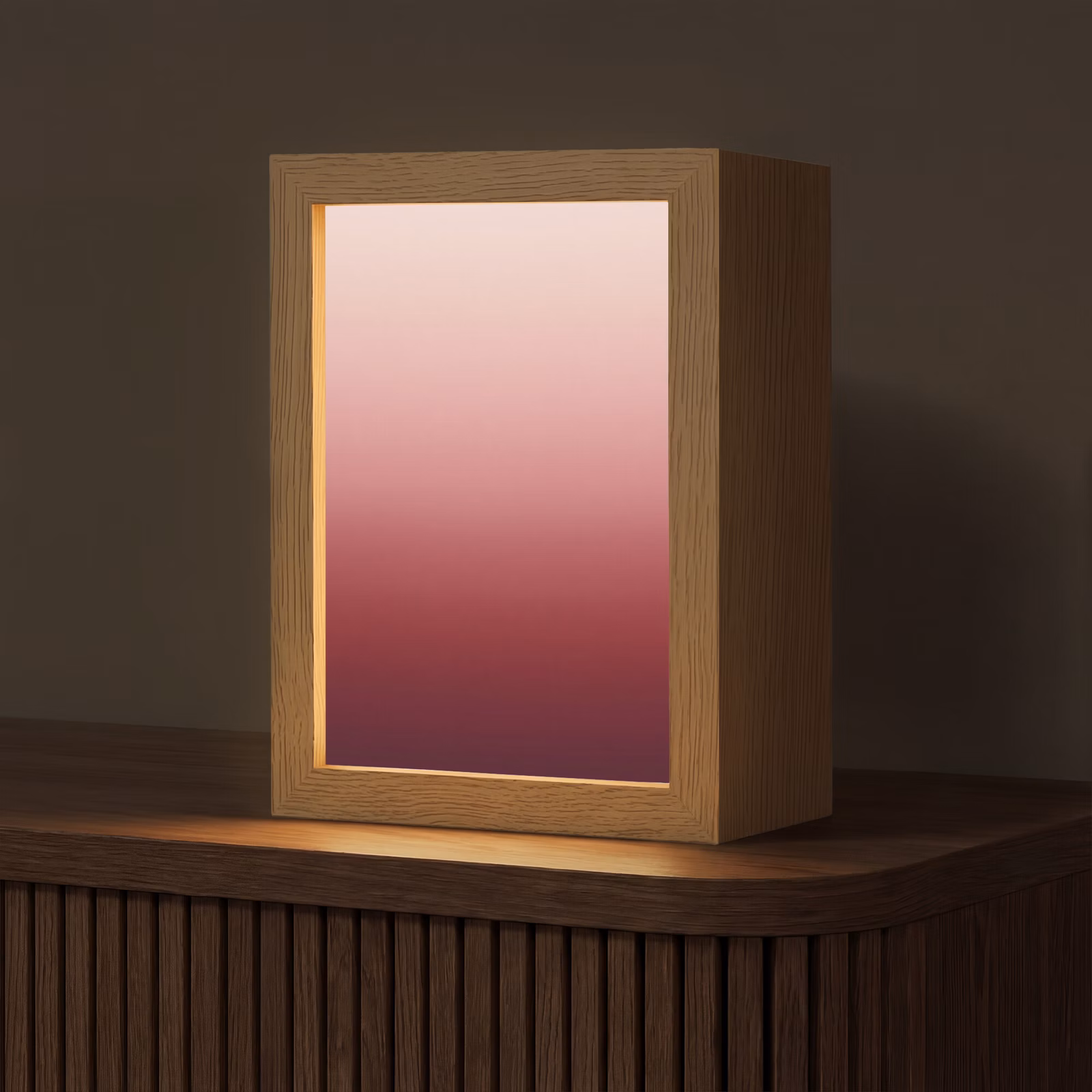 Personalisierte Lightbox - Farbverlauf – Rot – Rosa — 1
