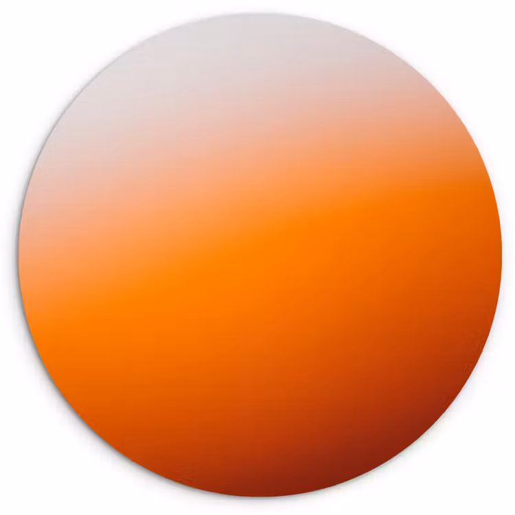 Forexbild Rund - Farbverlauf – Orange – Abstrakt — 1