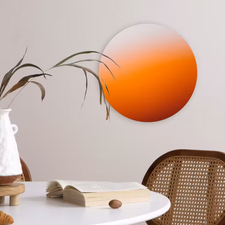 Forexbild Rund - Farbverlauf – Orange – Abstrakt — 4