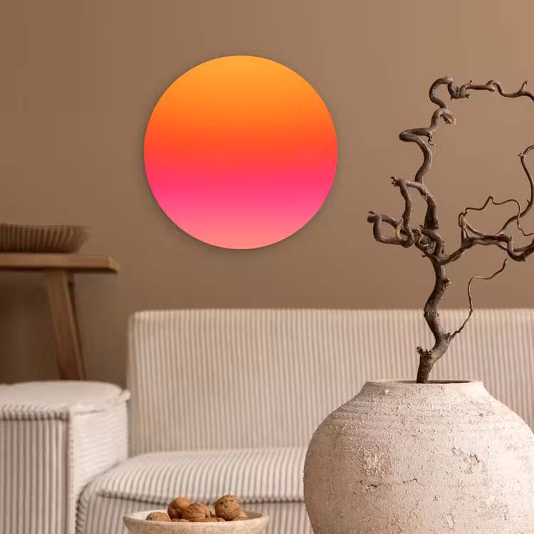 Forexbild Rund - Farbverlauf – Orange – Rosa — 2