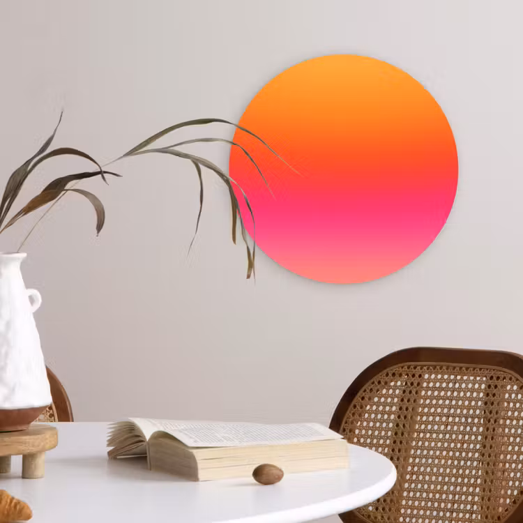 Forexbild Rund - Farbverlauf – Orange – Rosa — 4