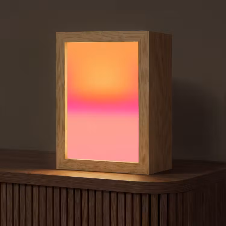 Personalisierte Lightbox - Farbverlauf – Orange – Rosa — 1