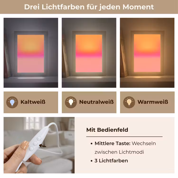 Personalisierte Lightbox - Farbverlauf – Orange – Rosa — 7