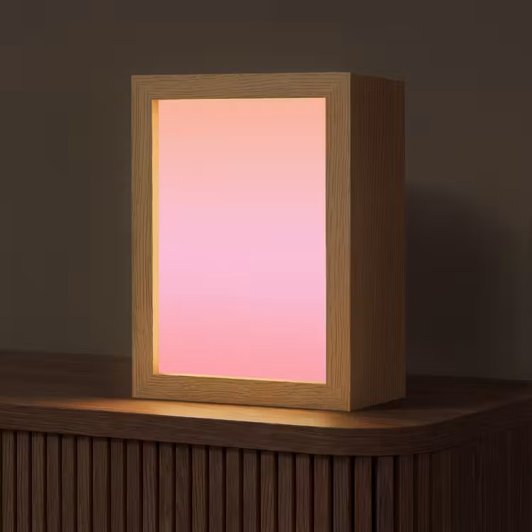 Personalisierte Lightbox - Farbverlauf – Rosa – Orange — 1