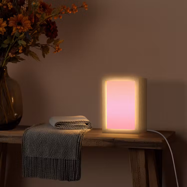 Personalisierte Lightbox - Farbverlauf – Rosa – Orange — 3