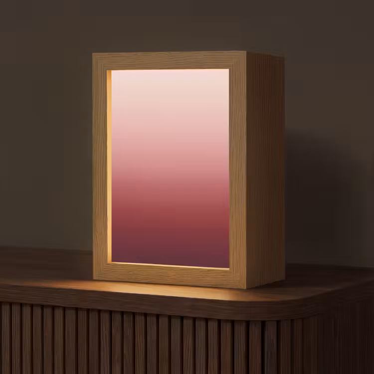 Personalisierte Lightbox - Farbverlauf – Rot – Rosa — 1