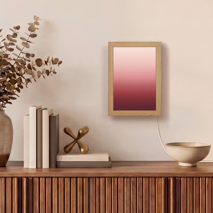 Personalisierte Lightbox - Farbverlauf – Rot – Rosa — 4