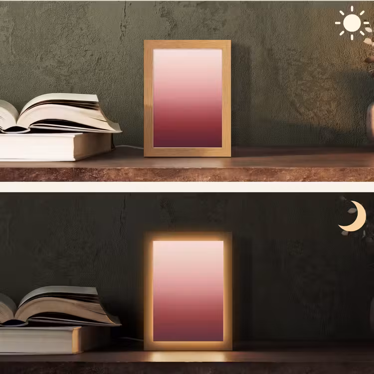 Personalisierte Lightbox - Farbverlauf – Rot – Rosa — 5