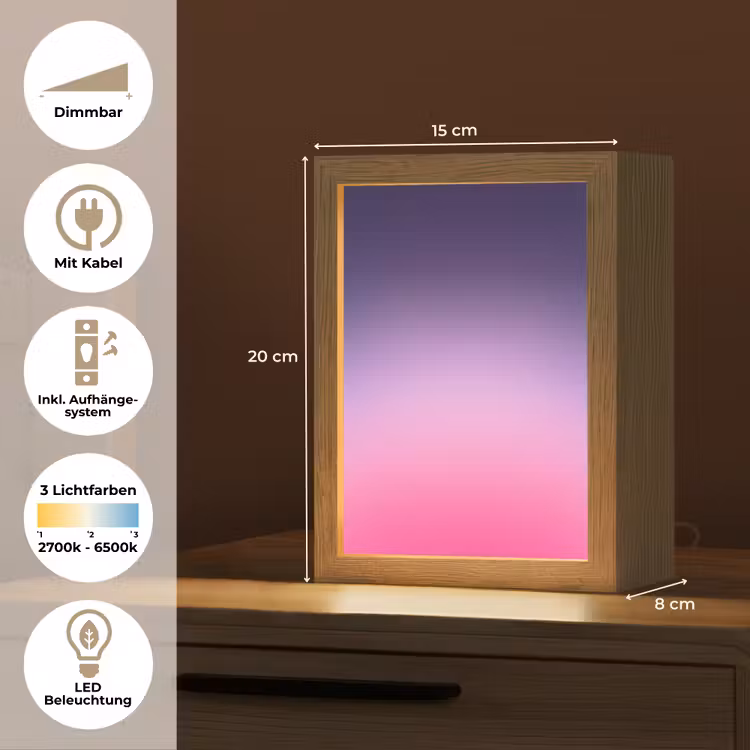 Personalisierte Lightbox - Farbe – Farbverlauf – Abstrakt — 6