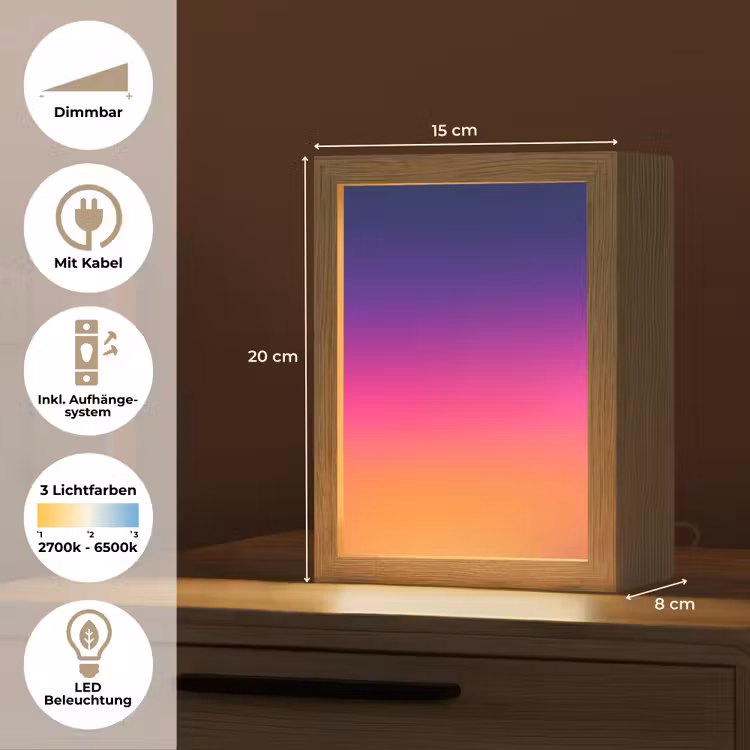 Personalisierte Lightbox - Farbverlauf – Fließend – Abstrakt — 6