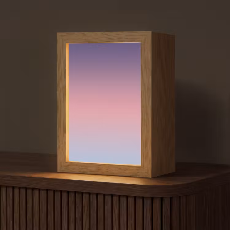Personalisierte Lightbox - Farbverlauf – Lila – Rosa — 1